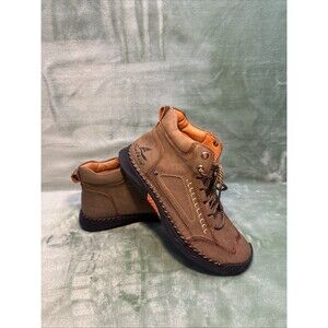 Salkin USA Boots 2317/44 Brown Lace Up Flats Comfortable Short Boot Footwear